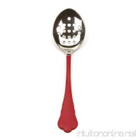 RSVP Endurance Stainless Steel Slotted Spoon  Red - B019D5KA02